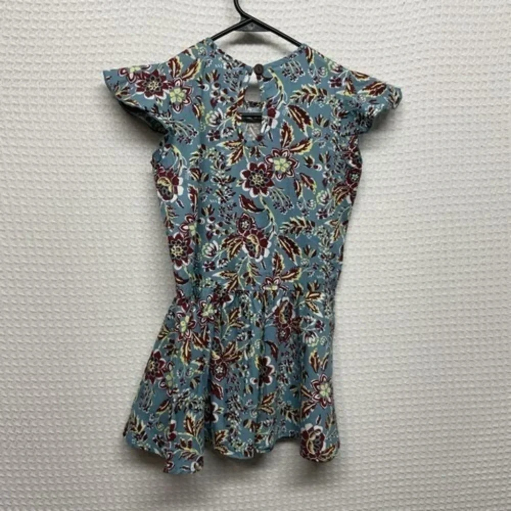 NWOT Mustard Pie Blue Ruffle Lace  Mini Boho Cottagecore Dress‎ Girls 10 India